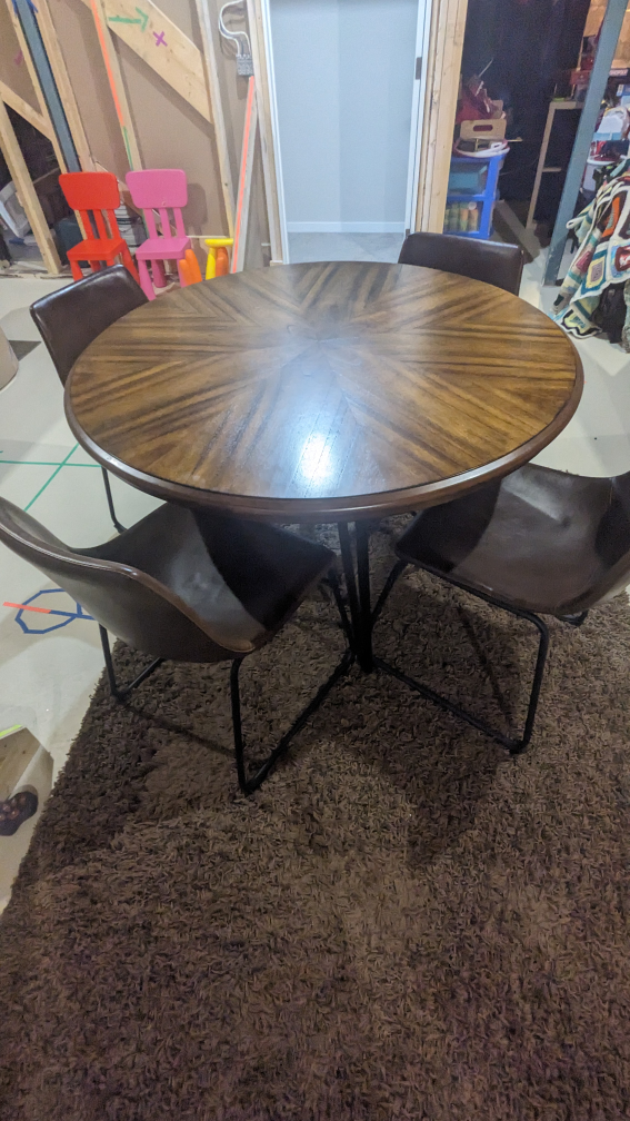 dinning table and chairs - photo 2