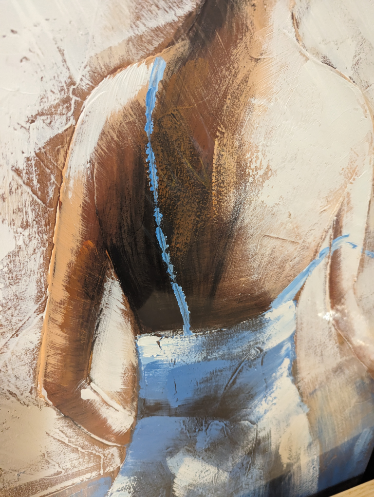 Lady in Blue Large Painting / not printed - photo 2