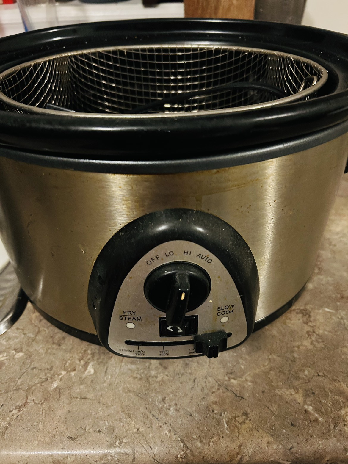 Deep frier/slow cooker/steamer