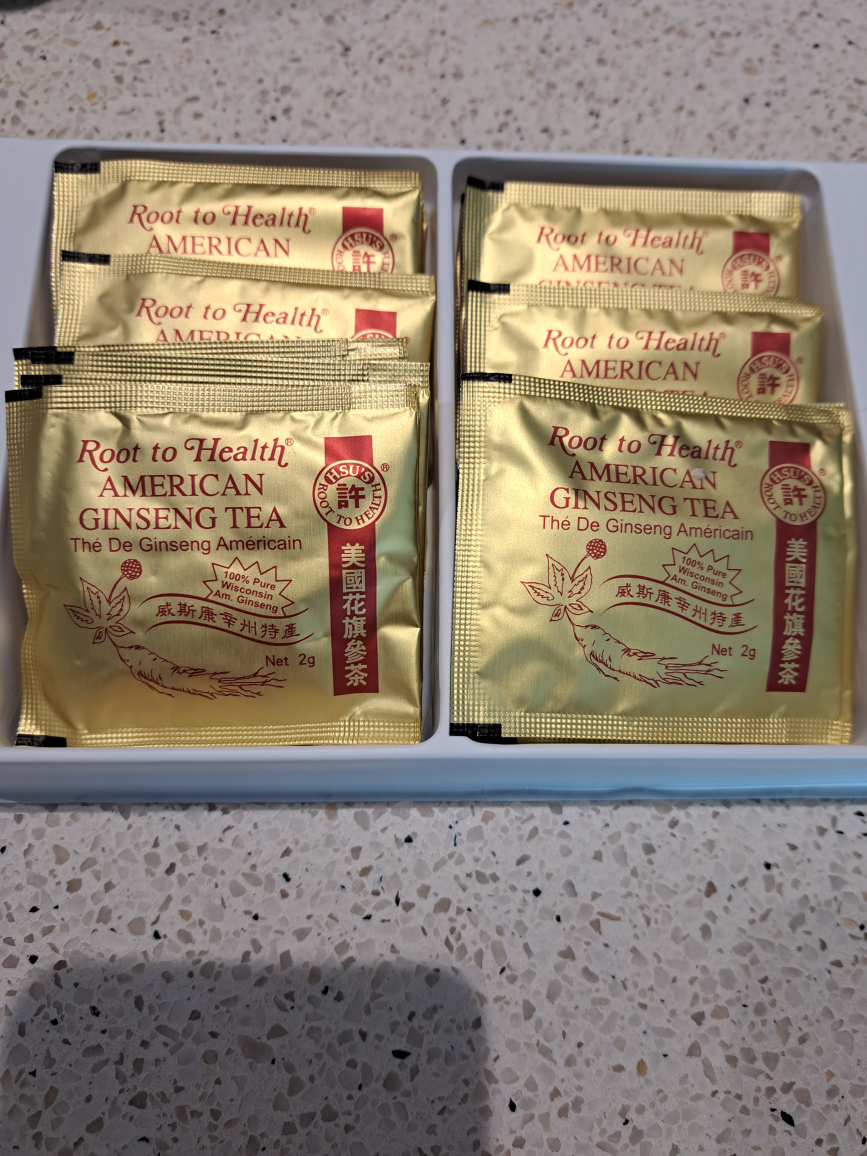 Free American Ginseng Tea Packets. Expires Jan 2024 thumbnail