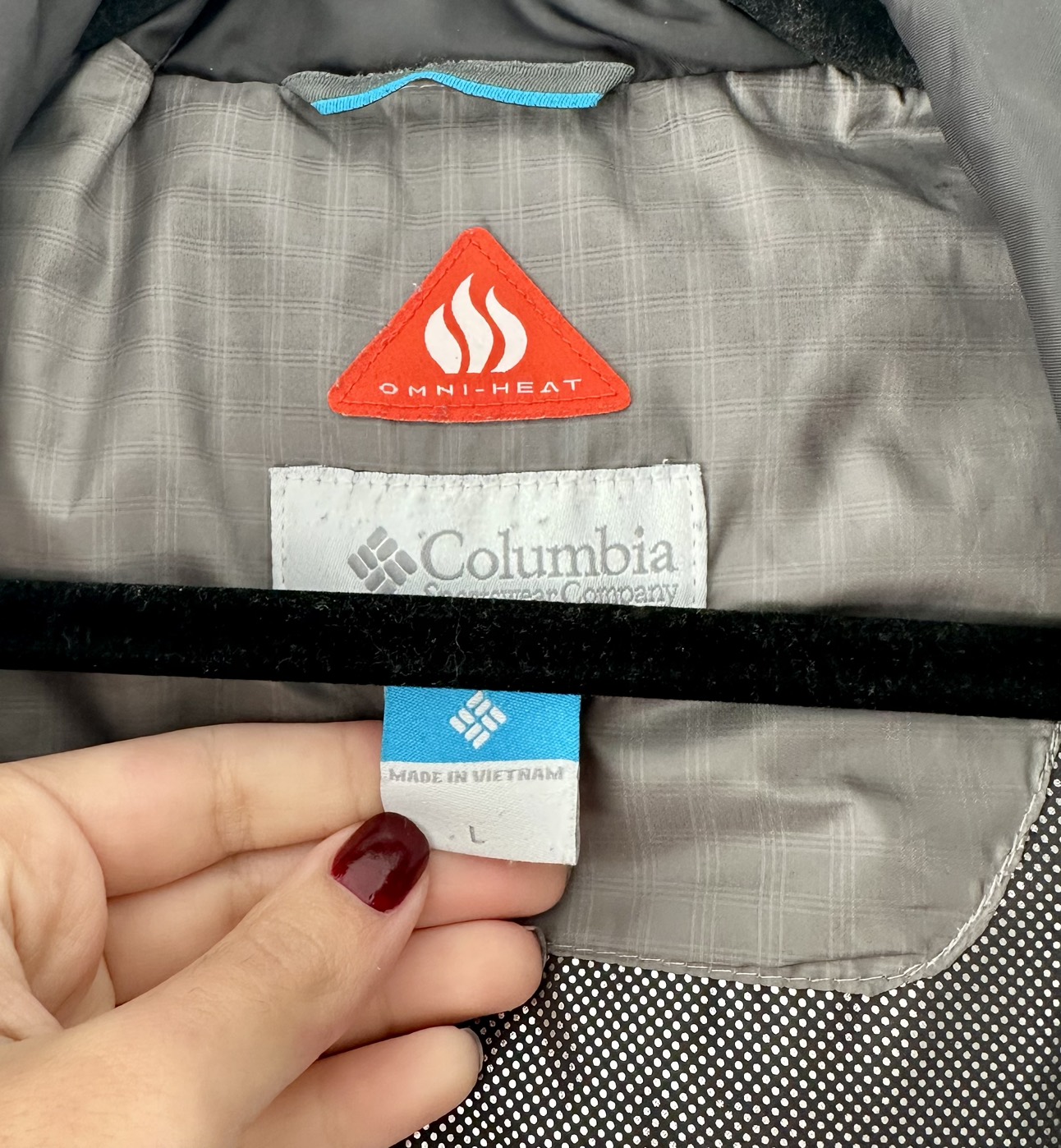 Columbia omni-heat jacket image indicator(4)