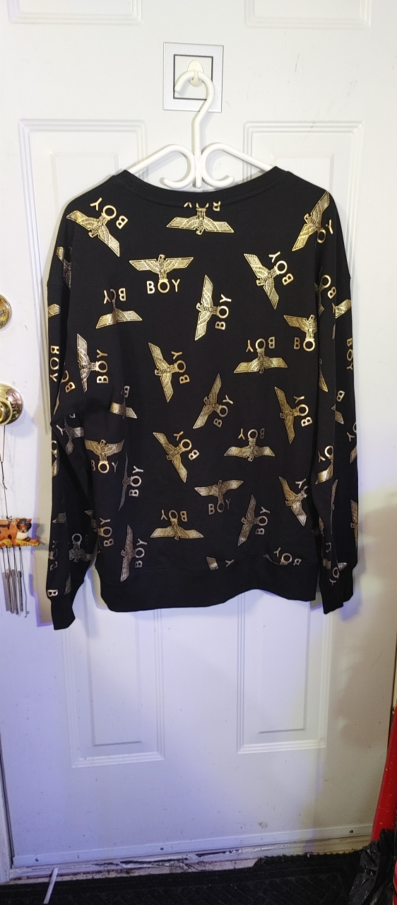 Boy London Blk/Gold Mens Fleece Top - Size L New image indicator(2)