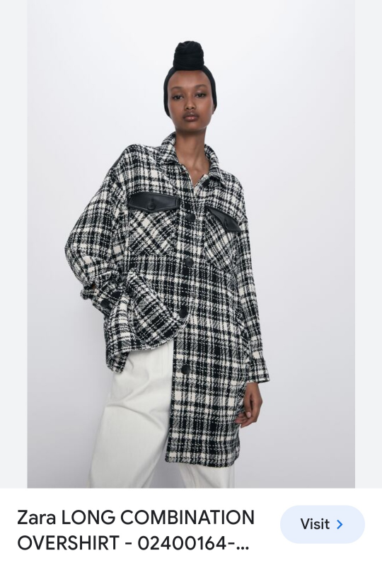 Zara long combination overshirt image indicator(2)
