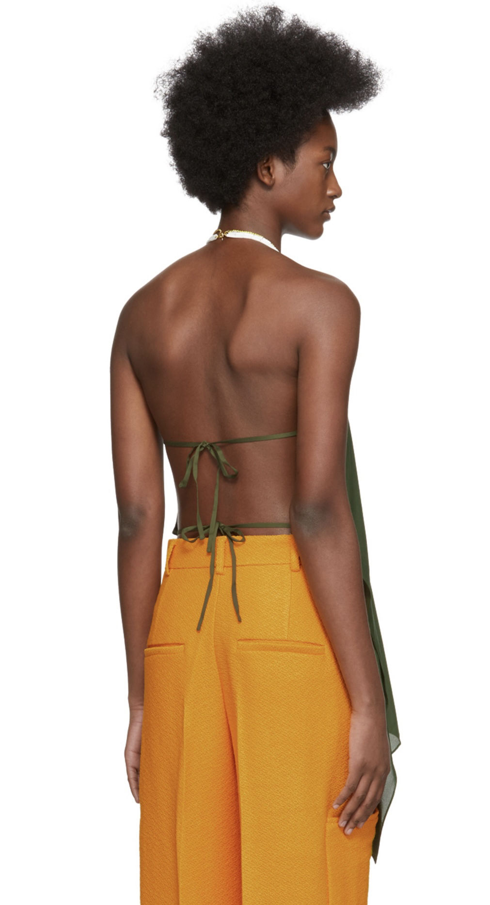 New with tags Jacquemus green halter top - photo 3
