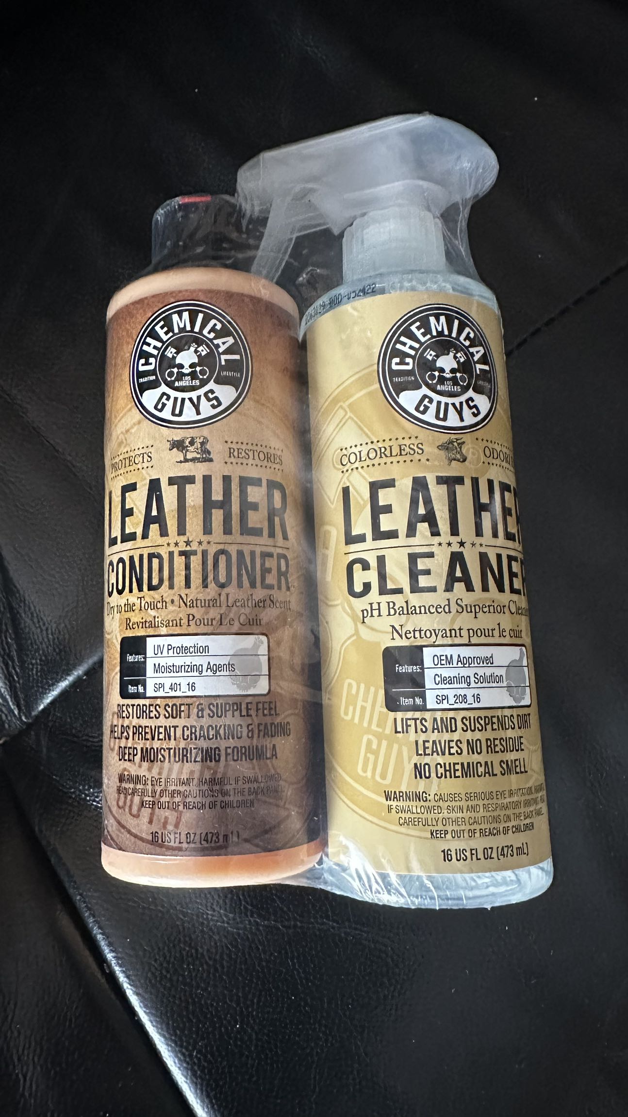 Chemical guys - Leather cleaner and conditioner- sealed thumbnail