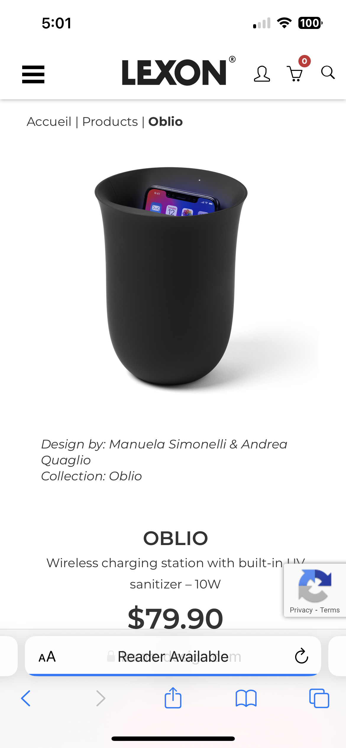 Lexon obilo phone charger