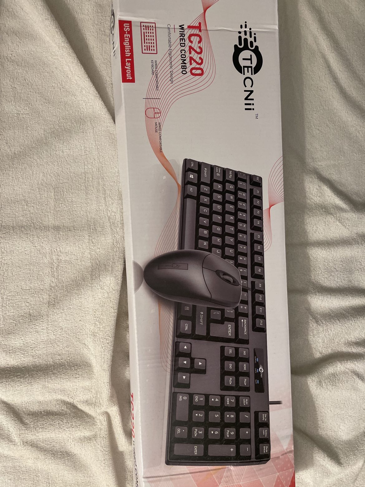 Wired Keyboard and mouse from Amazon