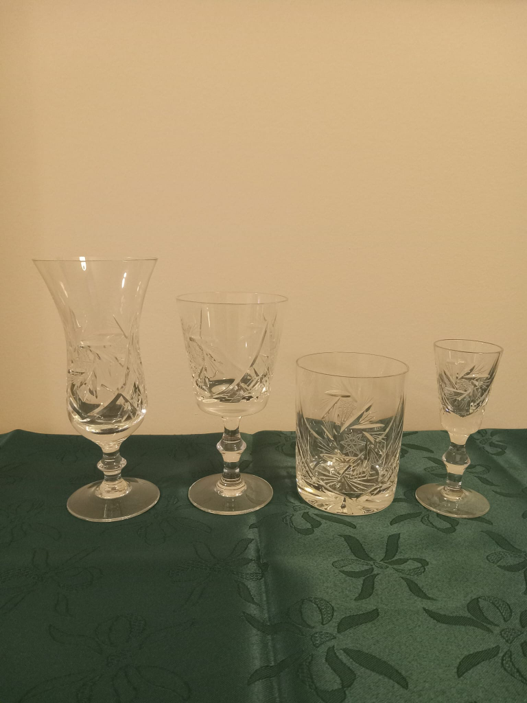 Crystal glasses-48 pieces