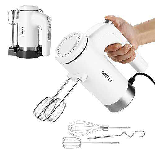 Hand Mixer OBERLY 400W Power 5-Speed Electric
