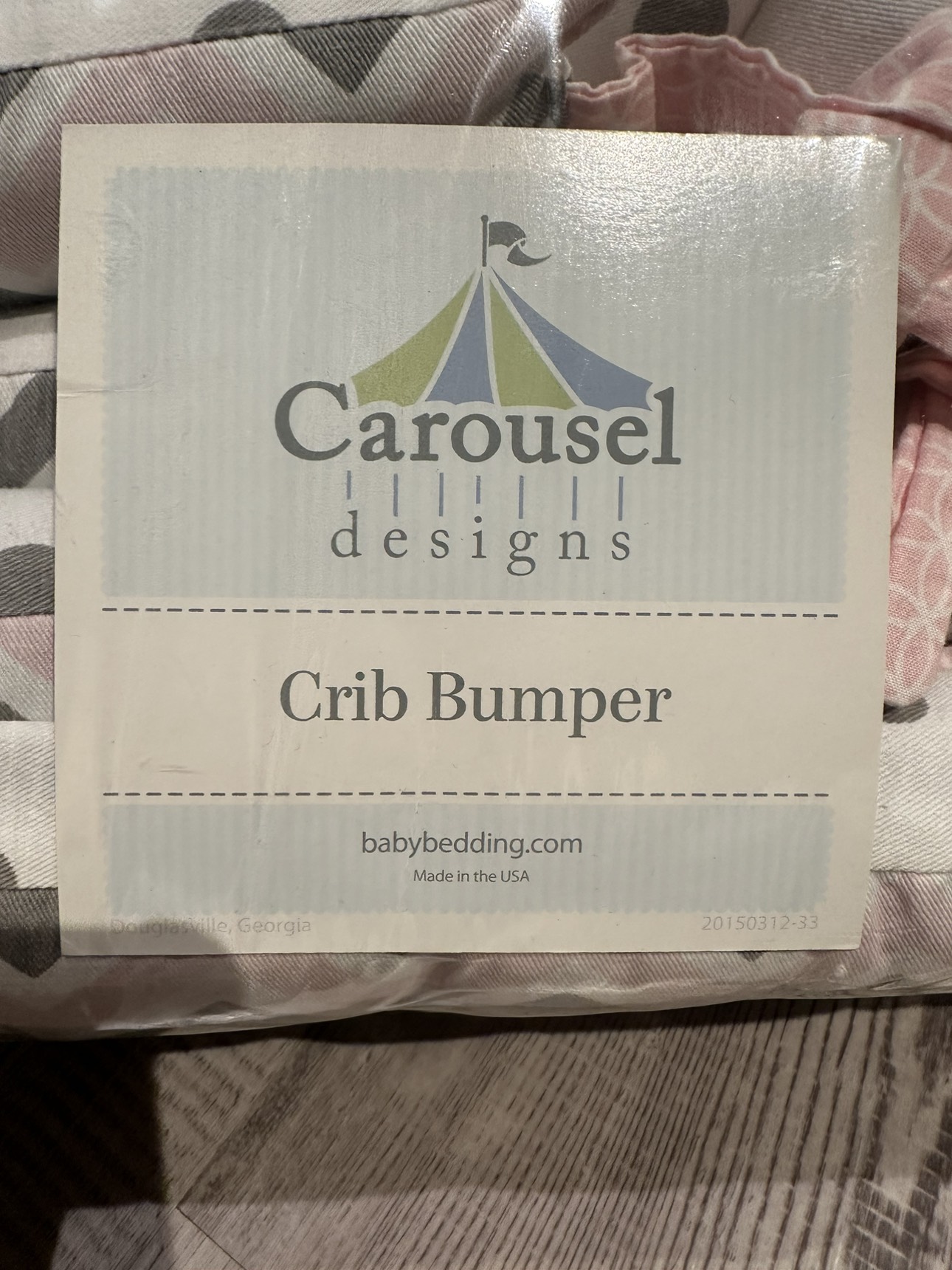 Carousel Designs crib bumper. - photo 3