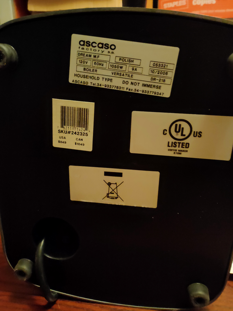 Ascaso Dream M.F. retro espresso machine image indicator(9)