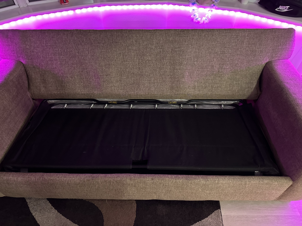 Sectional Couch with Pull Out Bed - photo 2