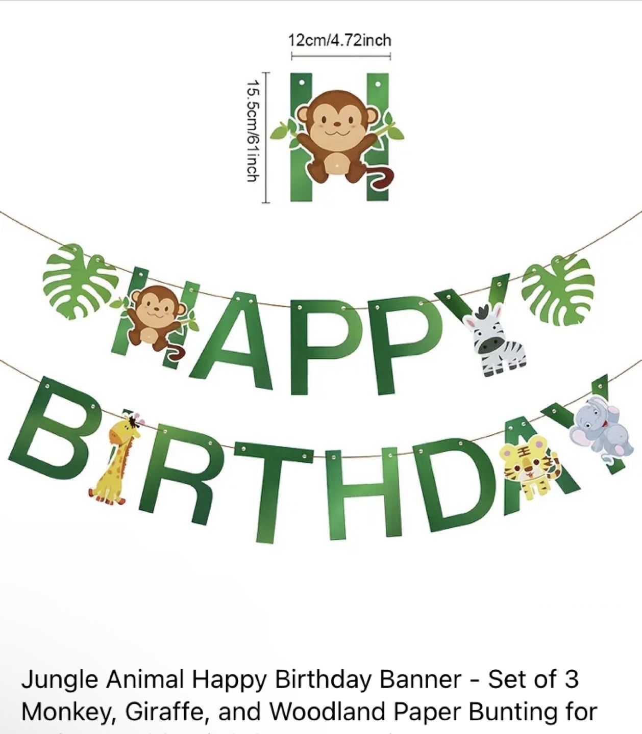 Jungle animal party decor - photo 4