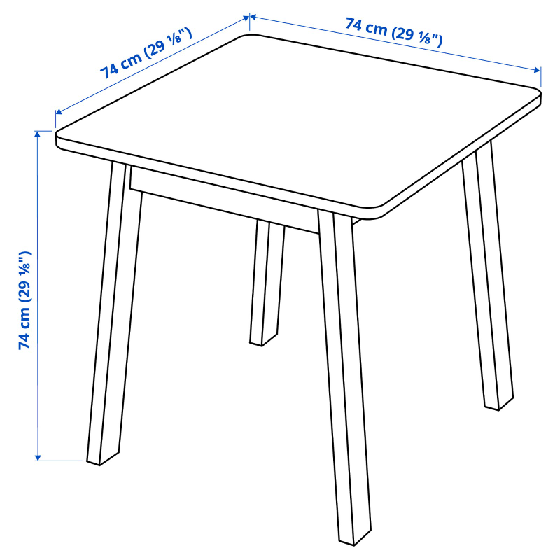 Norraker square table from IKEA - photo 2