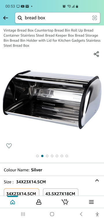 Stailess steel Bread box. thumbnail