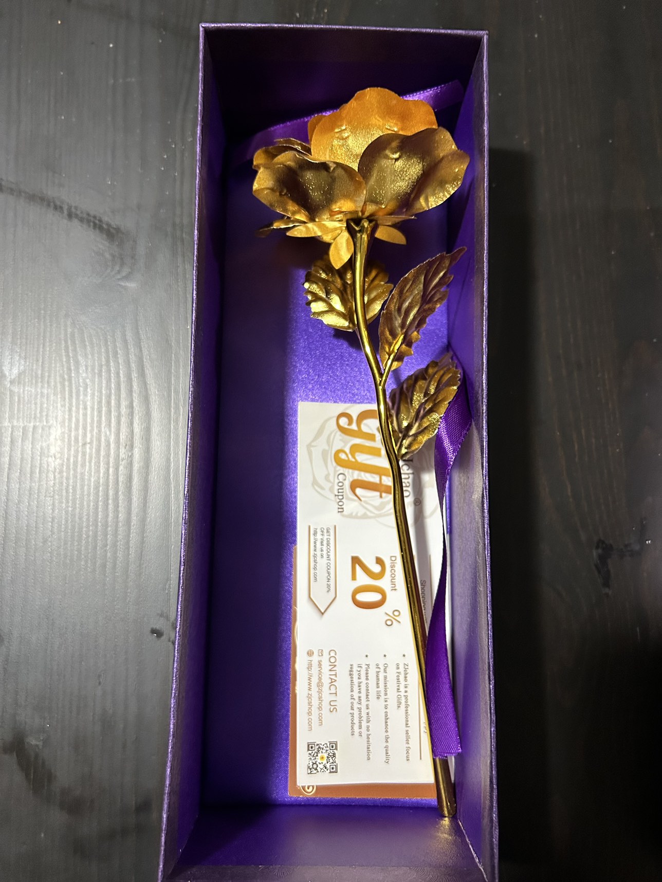 24K golden rose - photo 2