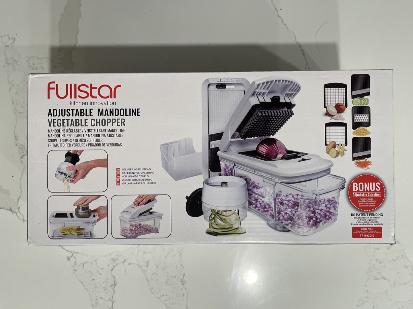 Fullstar Adjustable Mandoline/Vegetable Chopper image indicator(2)