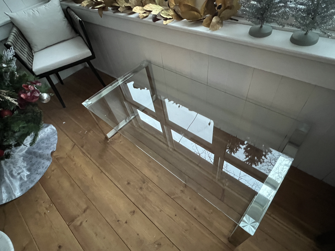 Glass coffee table - can deliver in local Hamilton area