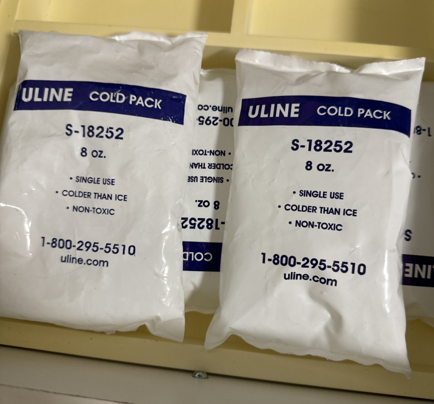 Five ice packs thumbnail