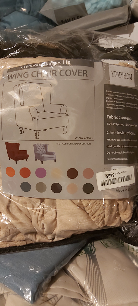 wing chair cover 🥕🥕🥕