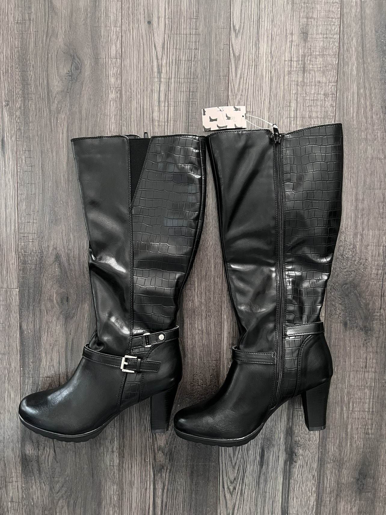 Women's Knee High Boots, Wide Calf, Size 7.5 - photo 2