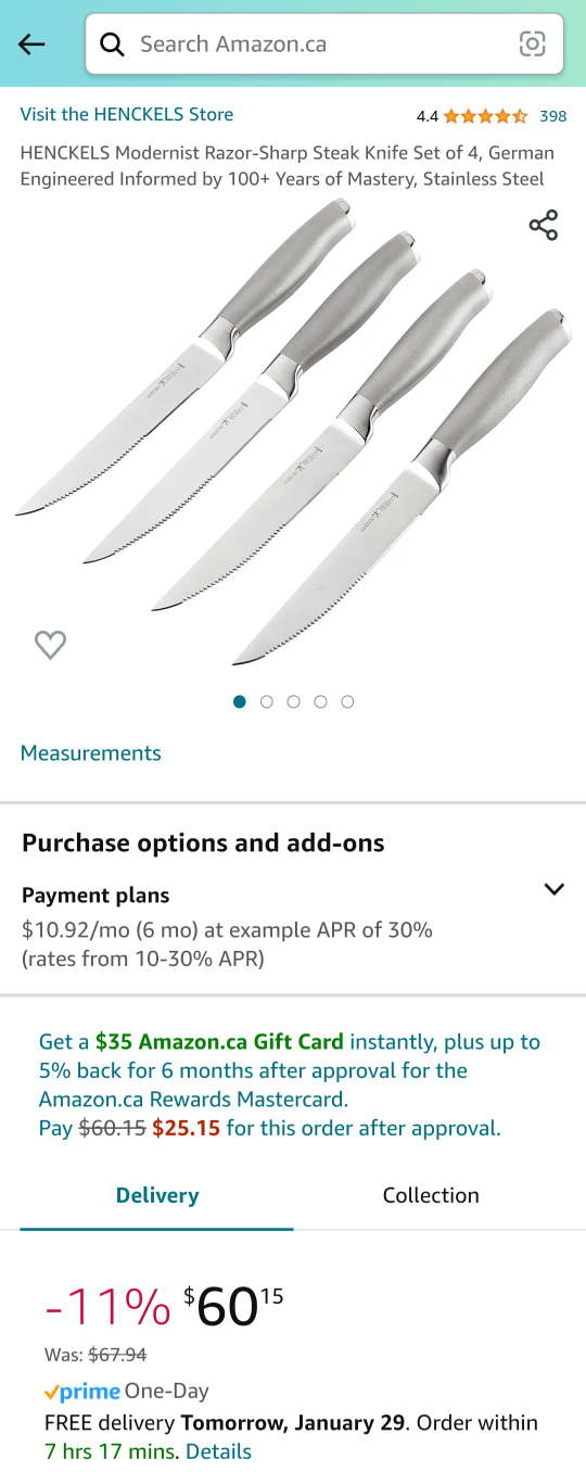 Brand New Henckels Steak Knife 8 Sets