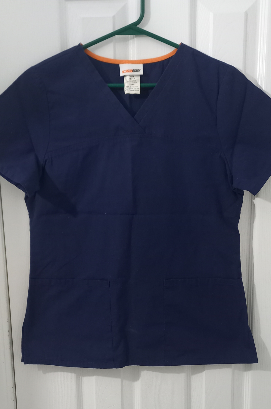 XS Navy Blue Women's Scrub Top (Measurements Provided)