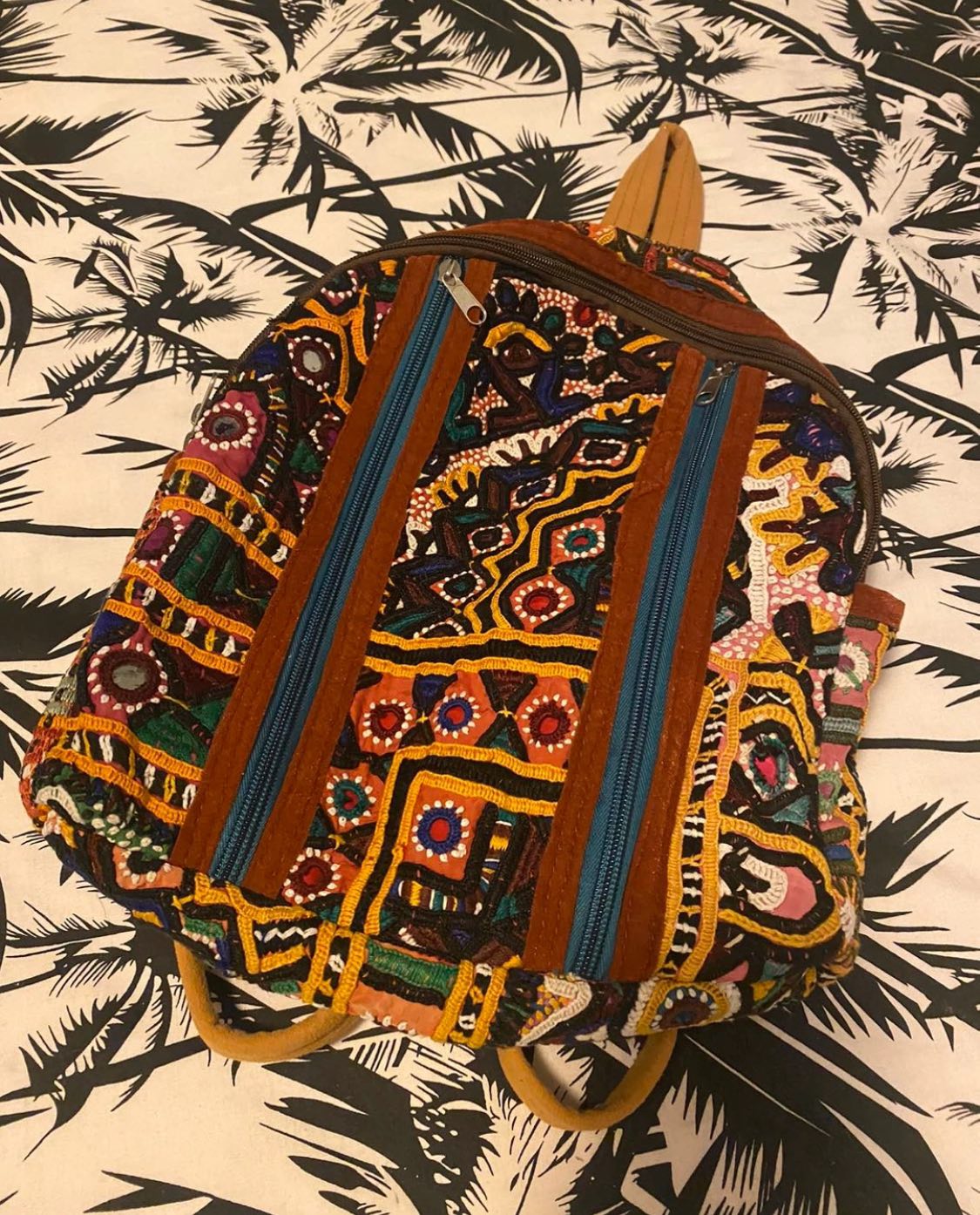Vintage embroidery backpack thumbnail