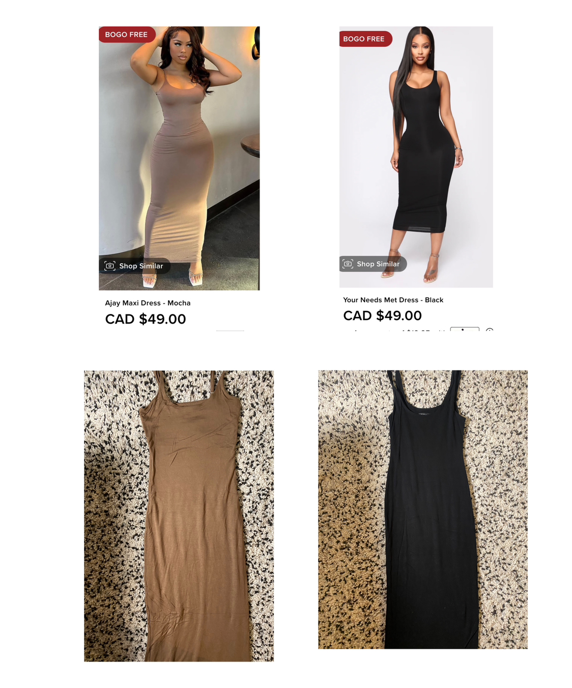 2 for $8/NEW long and maxi dresses from fashion nova