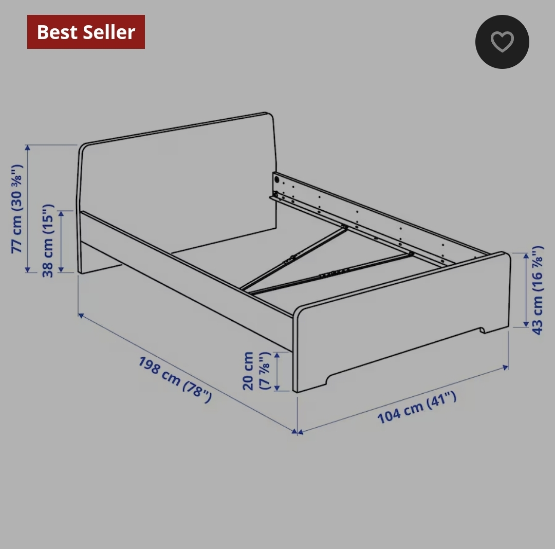 IKEA WHITE ASKVOLL TWIN BED X 2 - photo 3