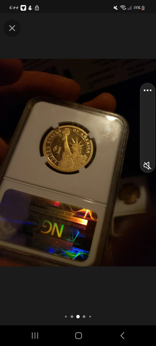 (GRADED GOLD PRESIDENTIAL COINS) FIRST 4 PRESIDENTS - photo 2