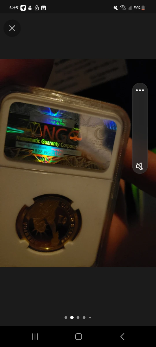 (GRADED GOLD PRESIDENTIAL COINS) FIRST 4 PRESIDENTS image indicator(4)