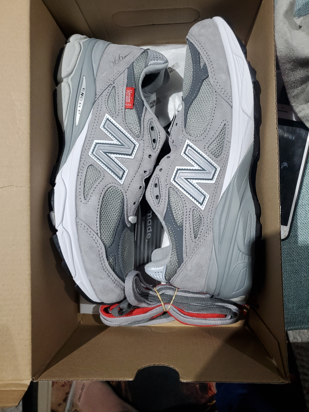 new balance  7.5m 990v3 grey - photo 3
