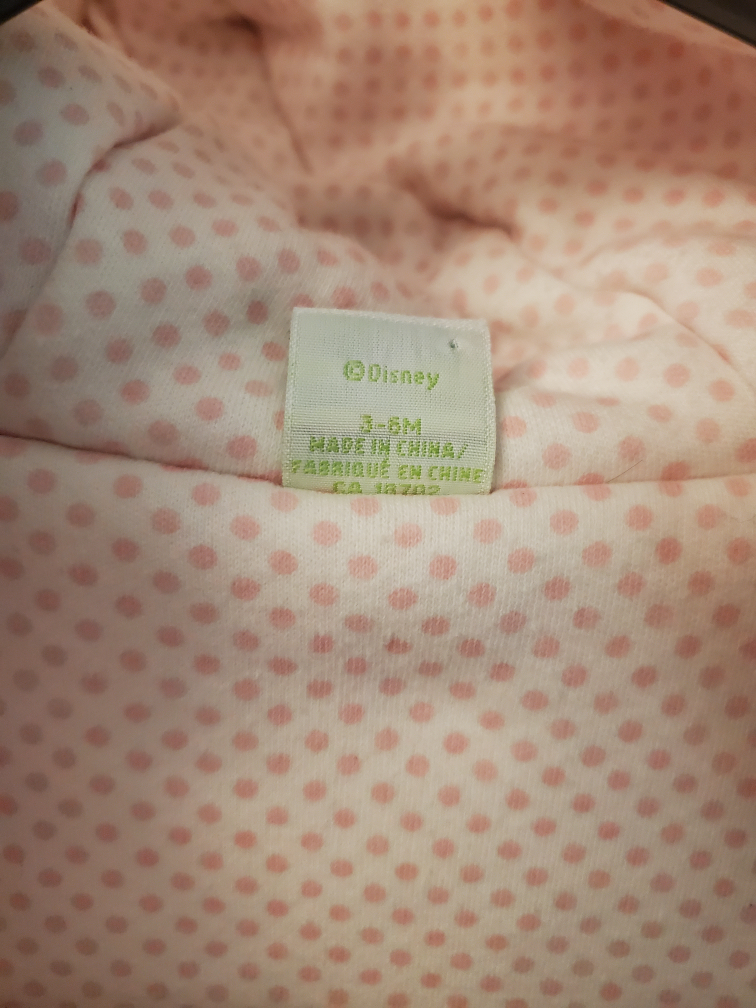 warm disney pink baby outdoor suit,  size 3-6months image indicator(3)