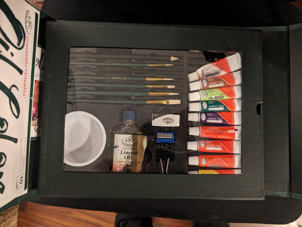 Oil colour studio artist set #freecycle image indicator(2)