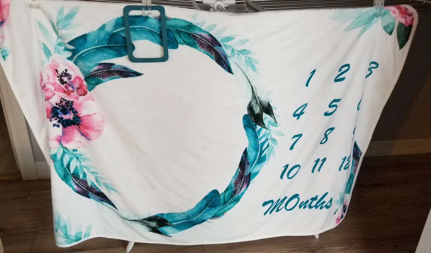 Baby milestone blanket