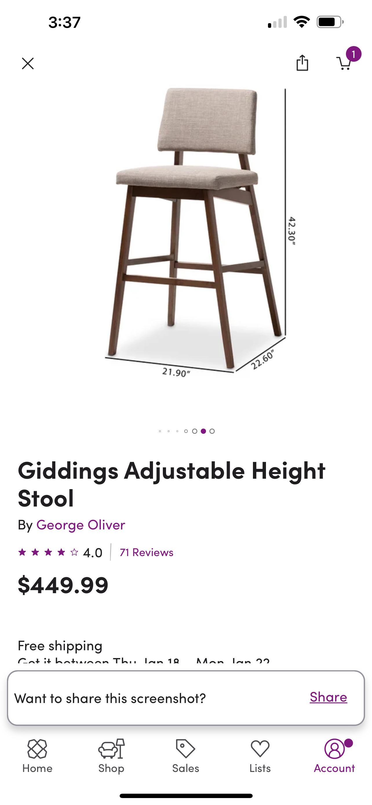 Upholstered Solid Wood Stools image indicator(7)