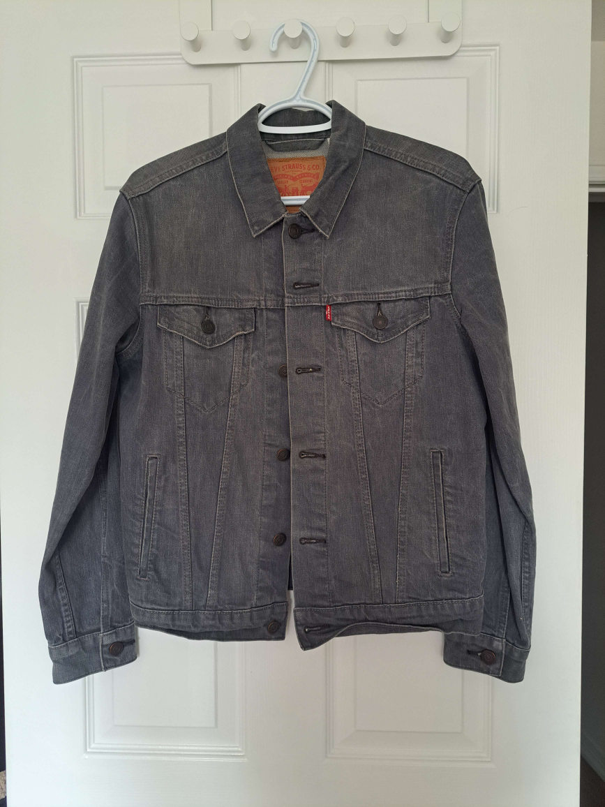 levi strauss vintage denim jacket light grey thumbnail