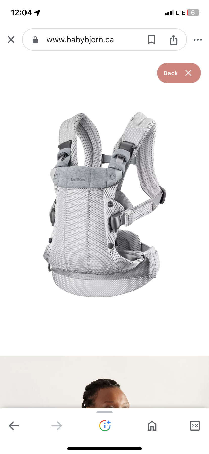 Baby Bjorn baby carrier - Great condition
