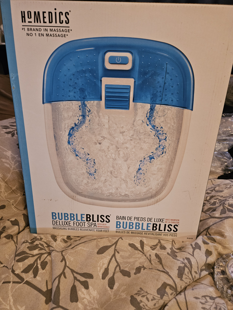 Homedics deluxe foot spa