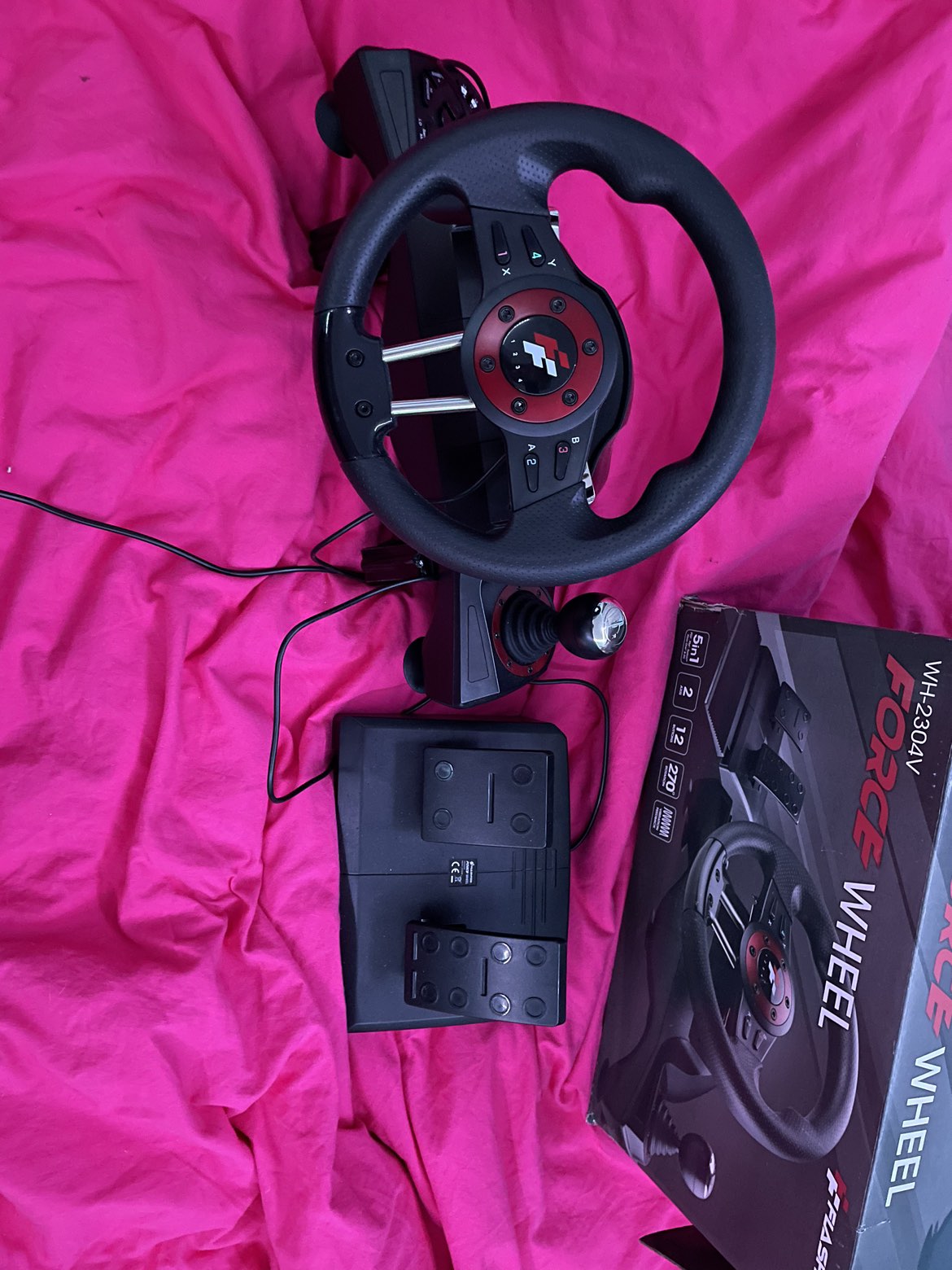 Force Wheel Gaming Steering Wheel (price negotiable)