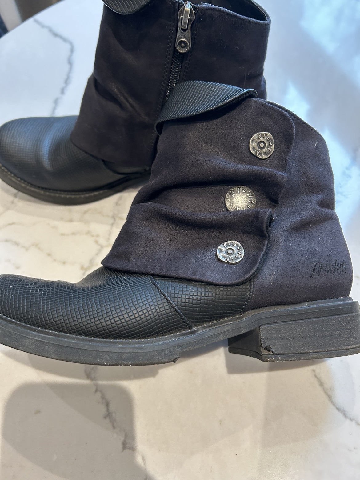 Blowfish black booties