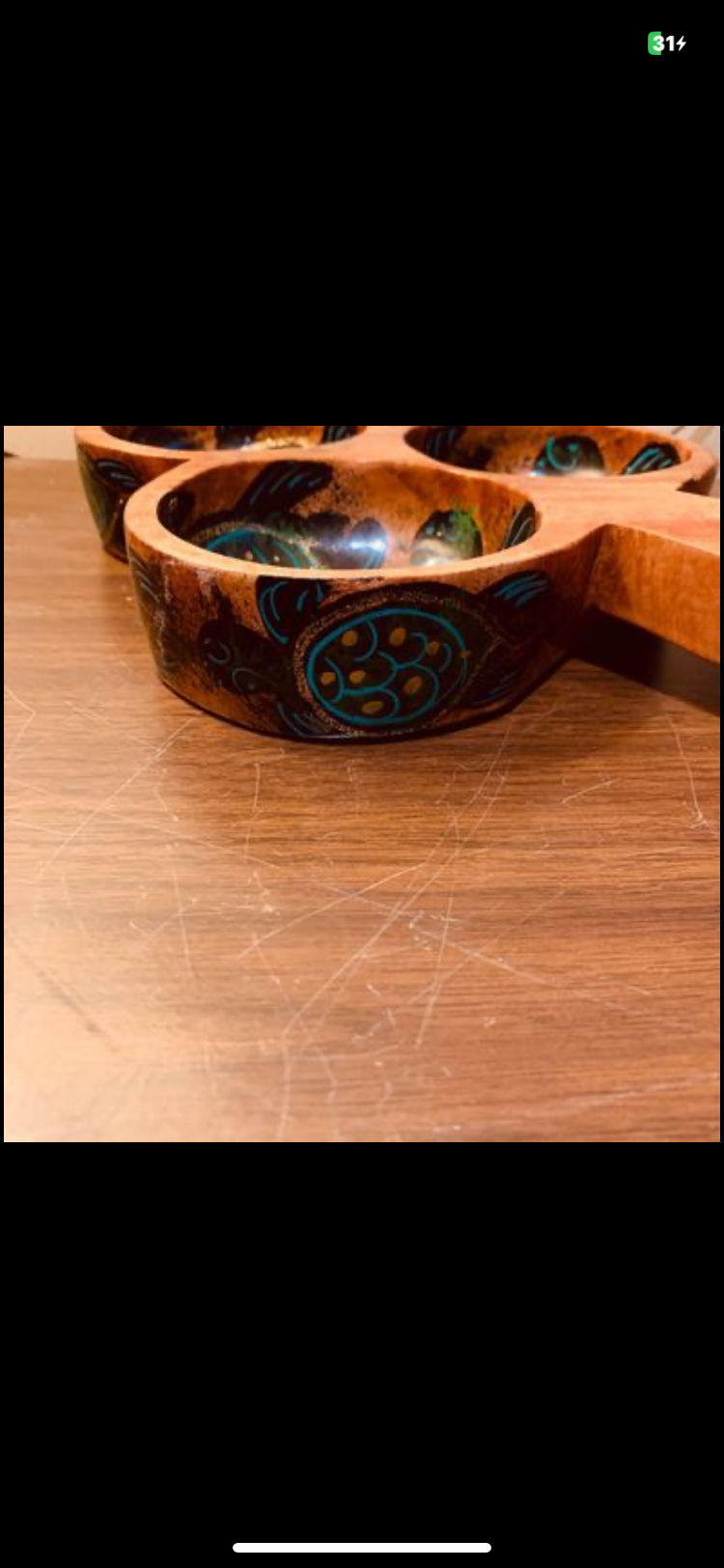 Carved & Hand Painted Snack Dish image indicator(3)