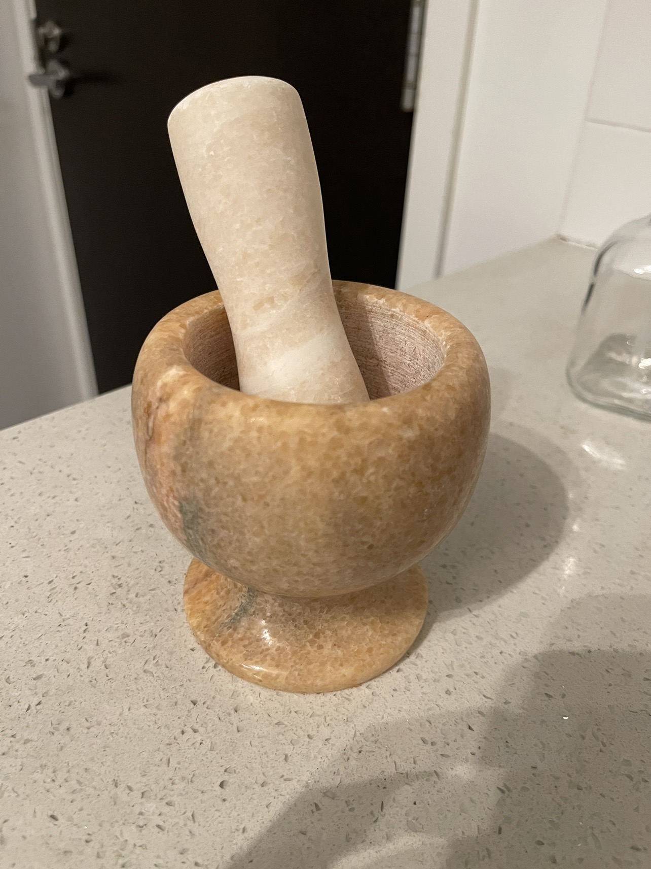 Marble mortar and pestle image indicator(2)