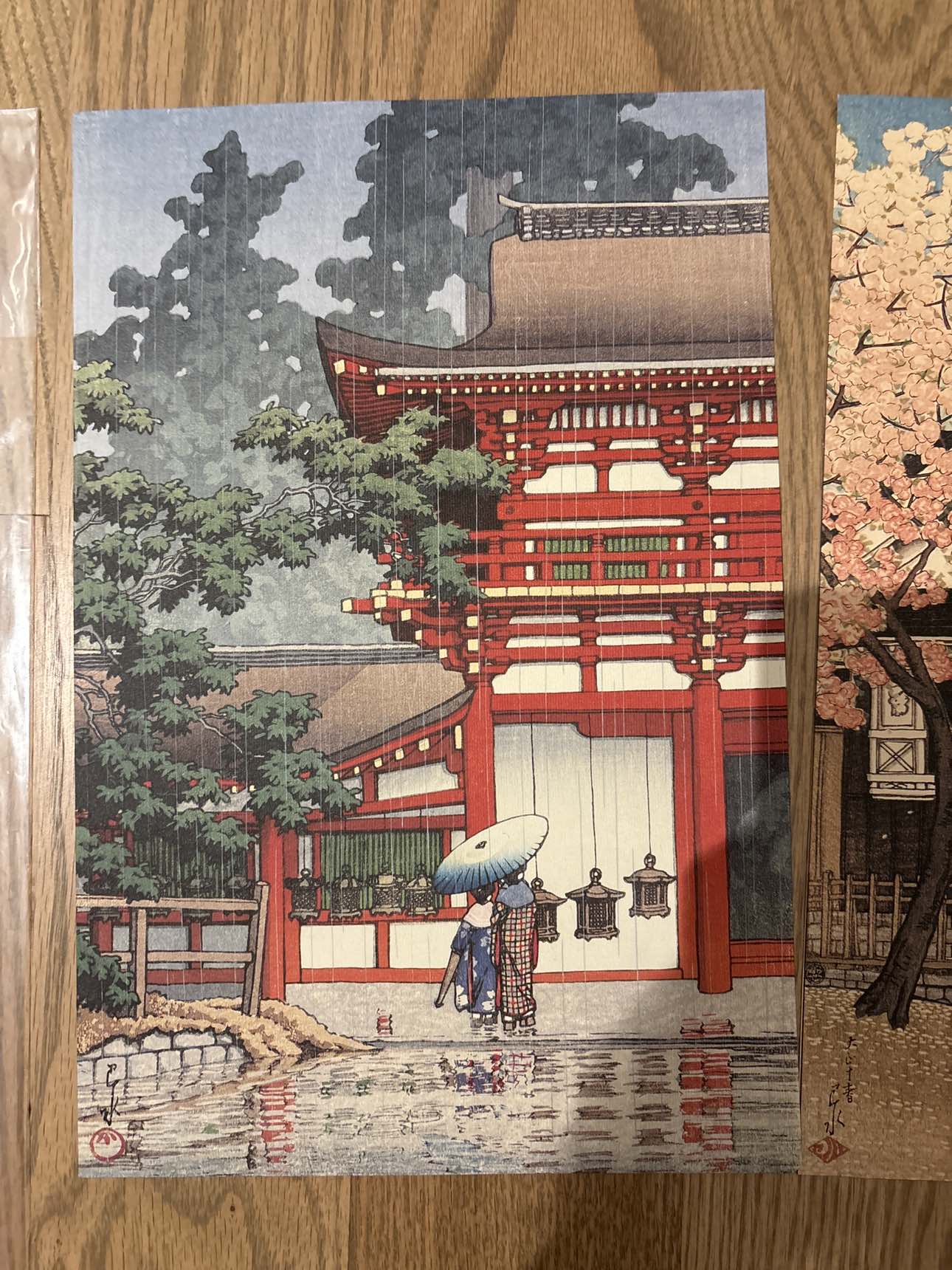 #freecycle Japanese prints to be framed 8x10 - photo 2