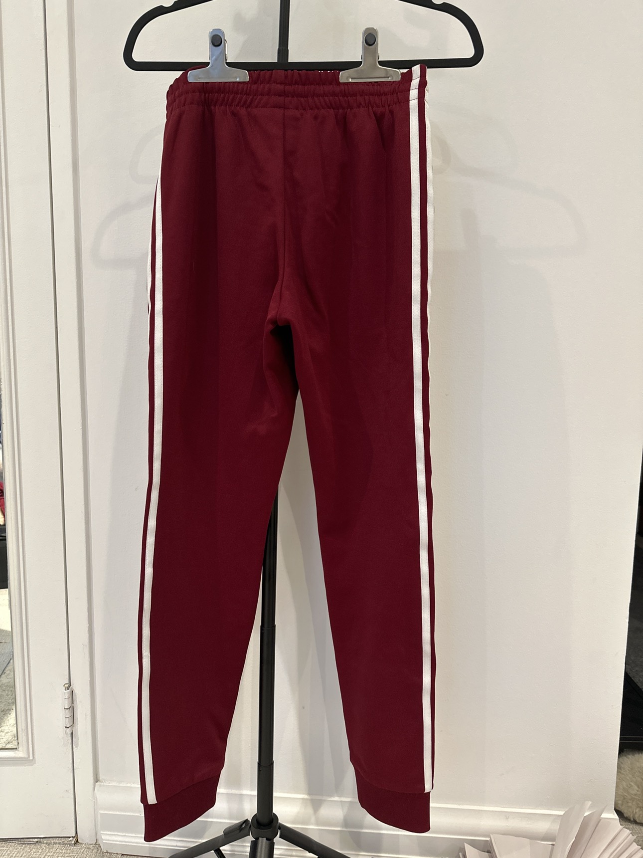 Adidas burgundy track pants (S) - photo 3