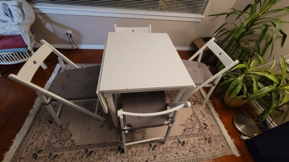 IKEA Dinning Table with Chairs - photo 2