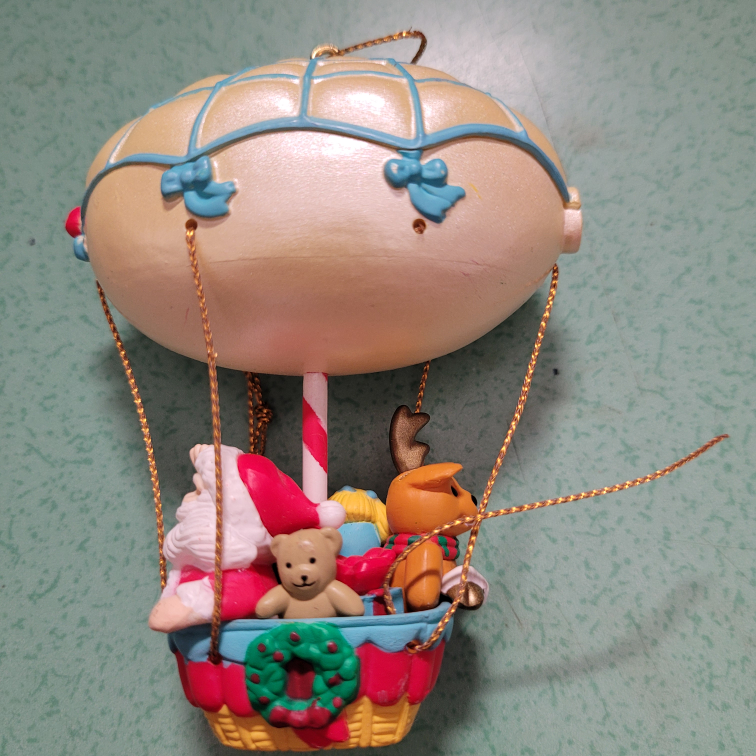 vintage Christmas blimp ornament BINGO thumbnail