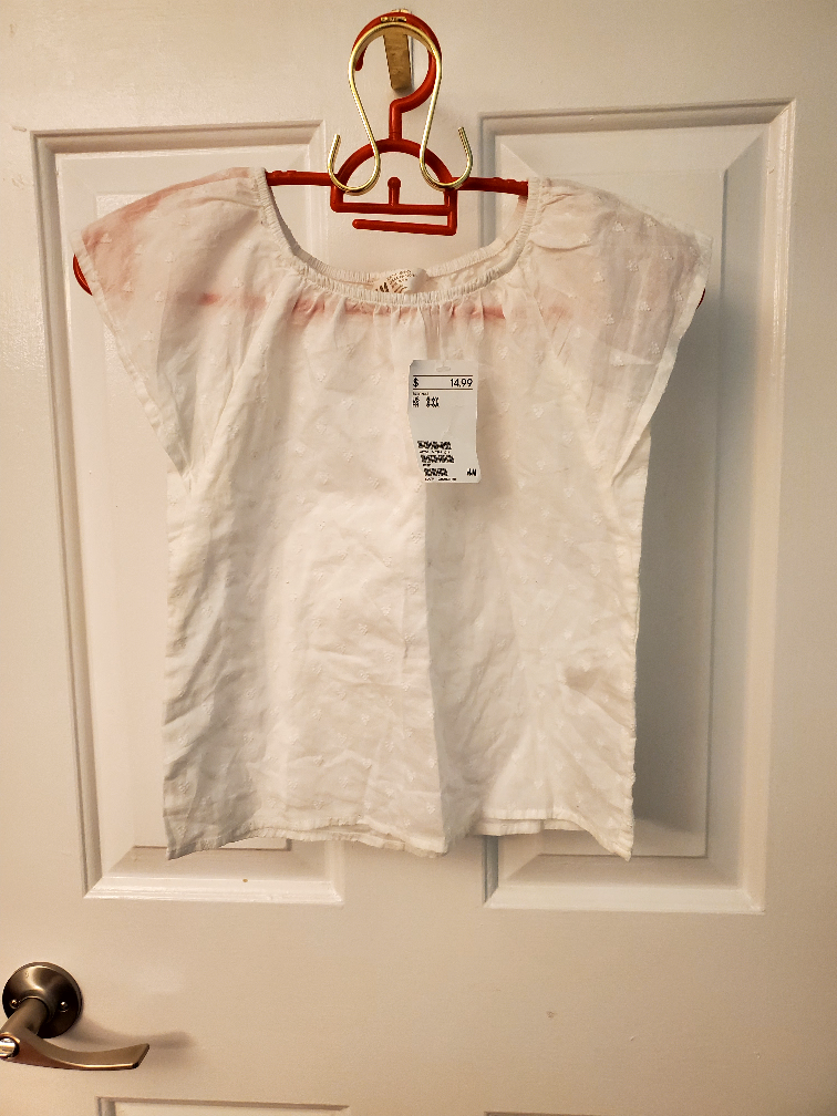 h&m girls short sleeve top thumbnail
