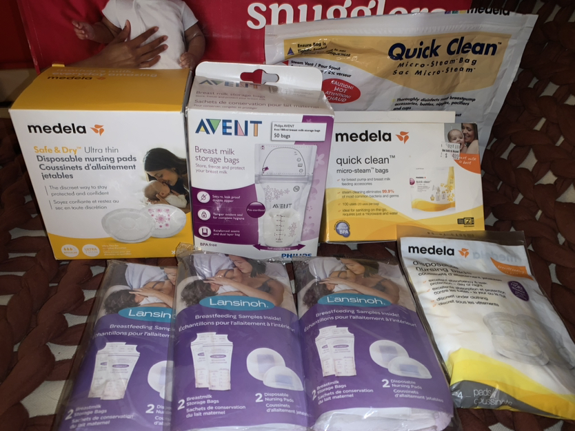 Nipple pads * milk storage bags *sterilize bags thumbnail